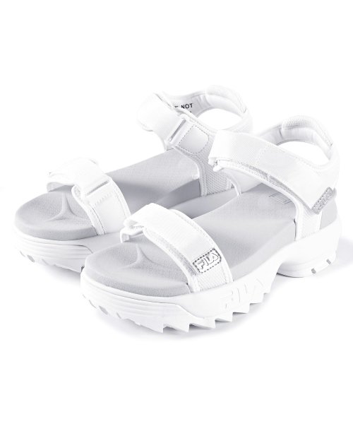 FILA（Shoes）(フィラ（シューズ）)/【FOOTWEAR】ディスラプターウェッジサンダル  ホワイト/ホワイト