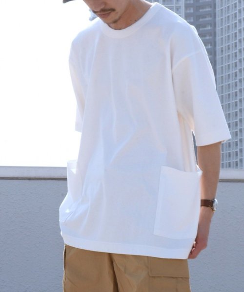 セール シップス エニィ メンズ Ships Any Mens Ships Any Usaコットン オーバーサイズ キャンプポケット Tシャツ Magaseek