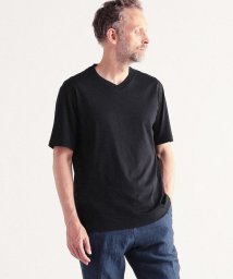 TOMORROWLAND MENS(TOMORROWLAND MENS)/40ゲージコットンジャージー ショートスリーブVネックカットソー/19ブラック