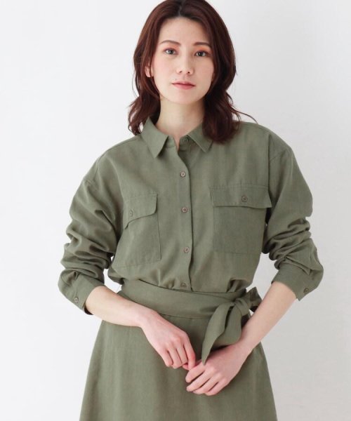 セール 洗濯機ok ダブルポケットカラーシャツ ハッシュアッシュ Hushush Magaseek