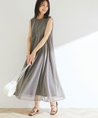 ROPE'/【新色追加】【洗える】【一部WEB限定】エスパンディノースリーブワンピース/504021357