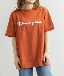 Nylaus(ナイラス)/Champion C3－P302 ロゴプリント クルーネック 半袖 Tシャツ/オレンジ