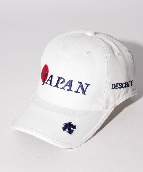 DESCENTE GOLF(デサントゴルフ)/【ナショナルチームモデル】JAPANロゴキャップ【アウトレット】/ホワイト系 