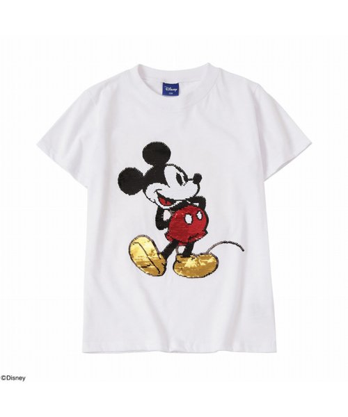 マックハウス（キッズ）(MAC HOUSE(kid's)) |Disney ディズニー スパンコールTシャツ 335102002(504019700)  - MAGASEEK