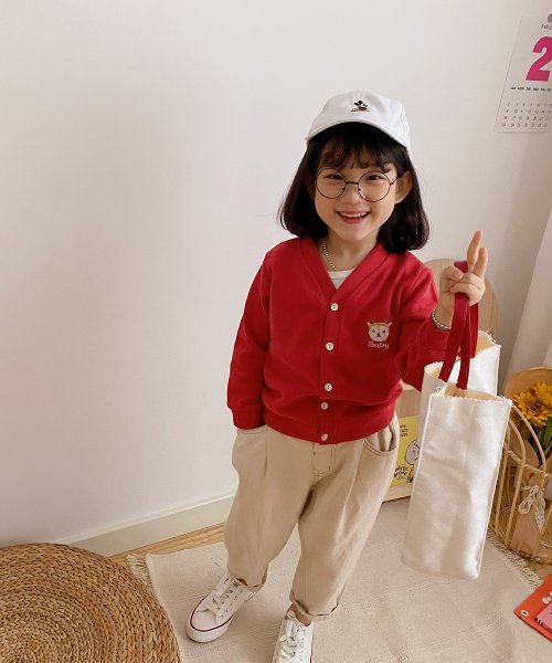 Aimoha Kids 新作 春夏 韓国子供服 かわいい動物イラスト刺繍入り カーディガン Aimoha アイモハ Aimoha Magaseek