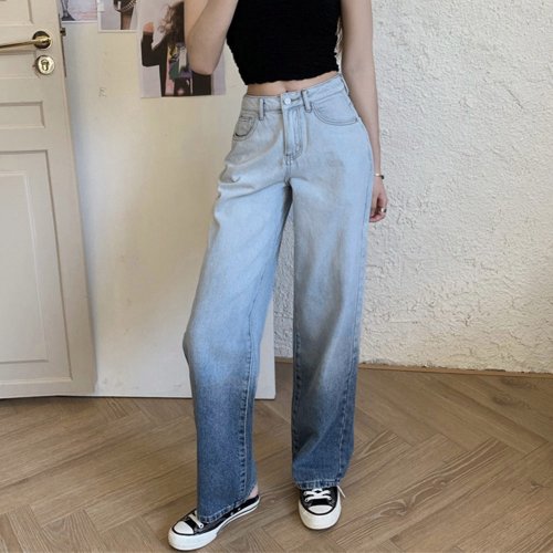 セール デニムパンツ レディース ストレートパンツ ミニミニストア Miniministore Magaseek