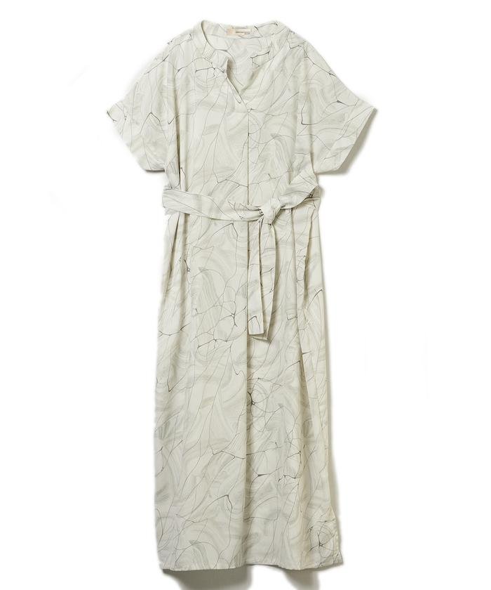 セール 60 Off Musee ラインドローイングプリントワンピース クリアインプレッション Clear Impression Magaseek