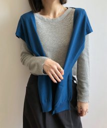 aimoha(aimoha（アイモハ）)/羽織るカーディガン/ブルー