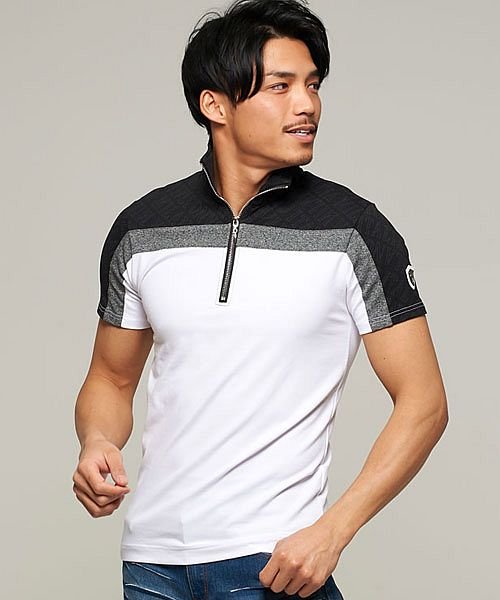 Viola 総柄配色切り替えストレッチハーフジップアップ半袖tシャツ 半袖tシャツ メンズ トップス ハーフジップ ストレッチ タイト キレイめ C ヴィオラ Viola Magaseek Viola 総柄配色切り替えストレッチハーフジップアップ半袖tシャツ 半袖tシャツ メンズ トップス ハーフジップ ストレッチ タイト キレイめ C ヴィオラ Viola Magaseek