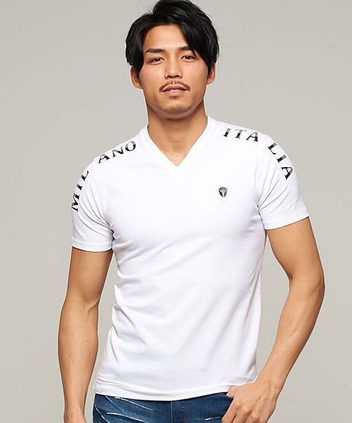 クーポン Viola メタリックプリント入りvネック半袖tシャツ メンズ トップス メタリックプリント ストレッチ 伸縮性 綿 タイト C ヴィオラ Viola Magaseek クーポン Viola メタリックプリント入りvネック半袖tシャツ メンズ トップス メタリックプリント ストレッチ 伸縮性 綿 タイト C ヴィオラ Viola Magaseek
