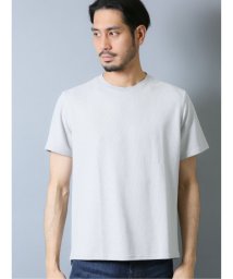 TAKA-Q(タカキュー)/【DRESS T－SHIRT】シルケットワッフル クルーネック半袖Ｔシャツ/グレー