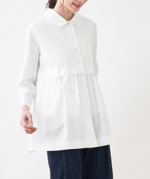 en recre(アン レクレ　)/ラウンドカラーシャツジャケット/オフホワイト