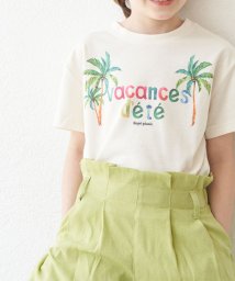 ROPE' PICNIC　KIDS(ロぺピクニックキッズ)/【KIDS】パームツリープリントTシャツ/キナリ（16）