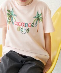 ROPE' PICNIC　KIDS(ロぺピクニックキッズ)/【KIDS】パームツリープリントTシャツ/ピンク（63）