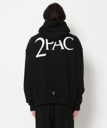 LHP(エルエイチピー)/COMMONBASE/コモンベース/2PAC SWEAT HOODIE/スウェットパーカー/BLACK