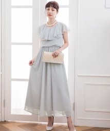 DRESS+/ティアードシフォンマキシワンピース/504024564