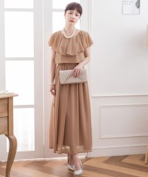 DRESS+/ティアードシフォンマキシワンピース/504024564