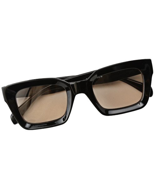 LUXSTYLE(ラグスタイル)/オーバーサイズスクエアサングラス/サングラス メンズ スクエア グラサン UVカット 伊達眼鏡 メガネ/ブラック系3