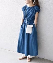 SHIPS WOMEN(シップス　ウィメン)/【WEB限定】〈手洗い可能〉オーガニックコットンドロストワンピース◇/ロイヤルブルー