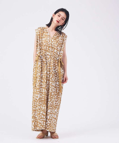 セール Qualite Qualite グラデーションペイントワンピース Magaseek