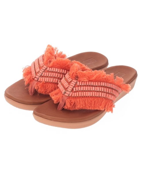 fitflop(fitflop)/【fitflop/フィットフロップ 】AVA CRYSTALSTONE FRINGY /CoralLava