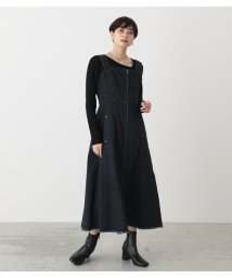 AZUL by moussy(アズールバイマウジー)/ZIP UP JUMPER DRESS/D/BLU3