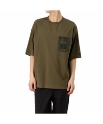 MAC HOUSE(men)(マックハウス（メンズ）)/KANGOL カンゴール デザインポケットTシャツ KPMC－10171－Z/カーキ