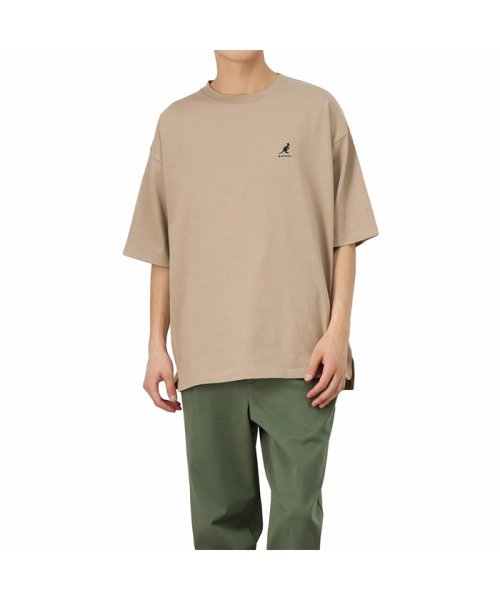 MAC HOUSE(men)(マックハウス（メンズ）)/KANGOL カンゴール バックロゴプリントTシャツ KPMC－10169－Z/ベージュ