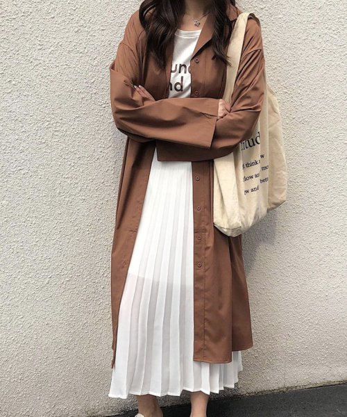 セール ロングシャツ チュニックシャツ シャツカーディガン レディース シャツ ロング丈 紫外線対策 ショッピングゴー Shoppinggo Magaseek