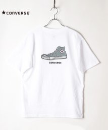 CONVERSE(CONVERSE)/【CONVERSE】 コンバース フロントサガラ刺繍 半袖Tシャツ/オフホワイト