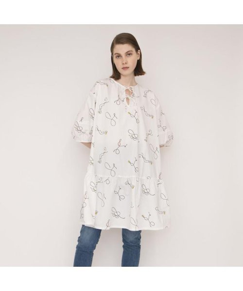 Levi's(リーバイス)/ISLA DRESS ELEGANT SQUIGGLES CLOUD DANCE/MULTI-COLOR