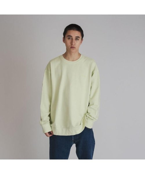 Levi's(リーバイス)/RELAXED MV CREW SHADOW LIME GARMENT DYE/GREENS