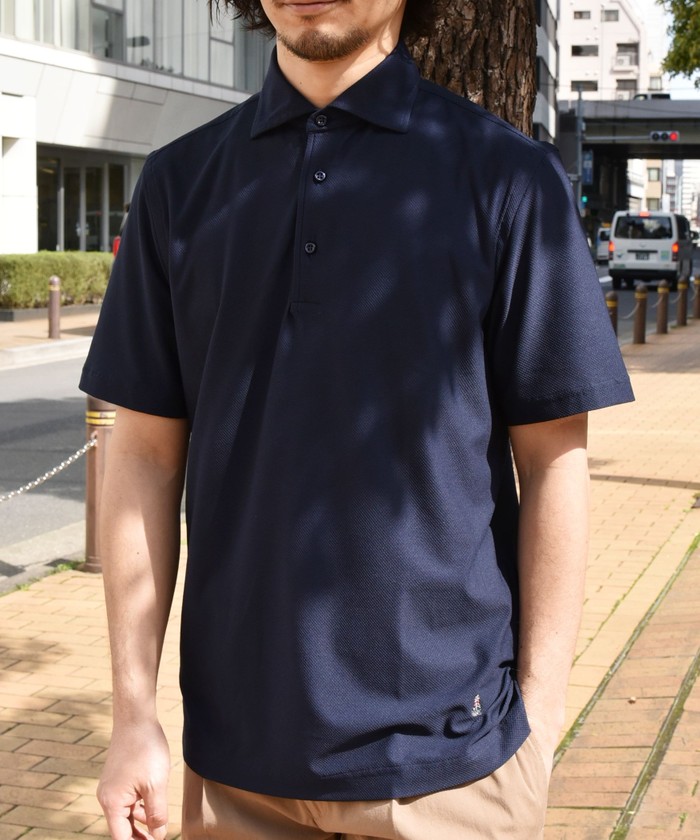 Guy Rover クールマックス ワンポイント刺繍 イタリアン ワイドカラー ポロシャツ シップス メン Ships Men Magaseek