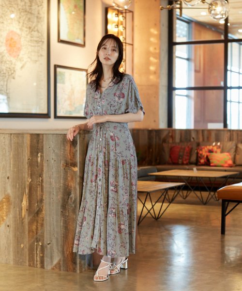 プリントフロントボタンワンピース レディースファッション 阪急百貨店公式通販 Hankyu Fashion