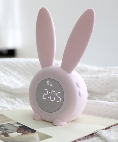 クーポン セール 28 Off おしゃれかわいいうさぎ目覚まし時計 ニノン Ninon Magaseek