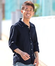 セール パナマ織り7分袖シャツ 7分袖シャツ メンズ パナマ織り 七分袖 チェック ストライプ ラグスタイル Luxstyle Magaseek