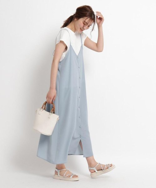 セール S Ll 楽ちん ボタンキャミワンピース フレンチスリーブtee Set グローブ Grove Magaseek