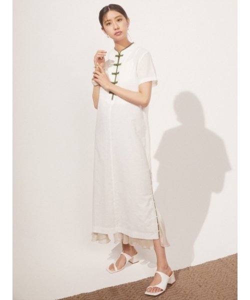 チャイナディティールワンピース リリー ブラウン Lily Brown Magaseek