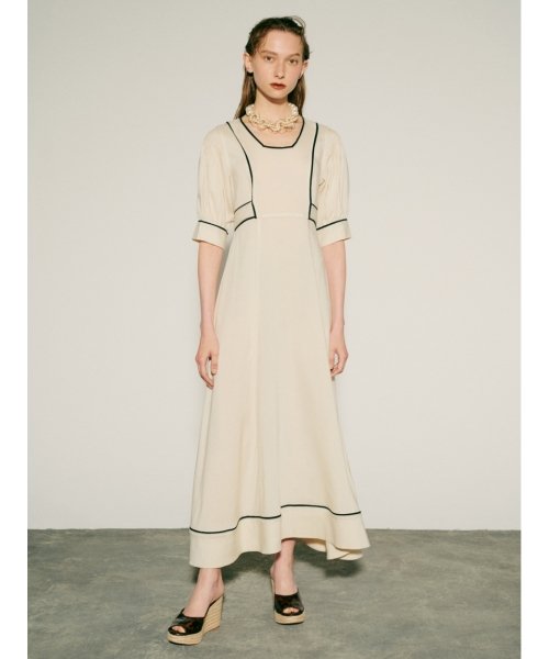 カラーパイピングロングワンピース レディースファッション 阪急百貨店公式通販 Hankyu Fashion