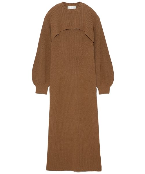 セール 50 Off アームウォームニットワンピース リリー ブラウン Lily Brown Magaseek