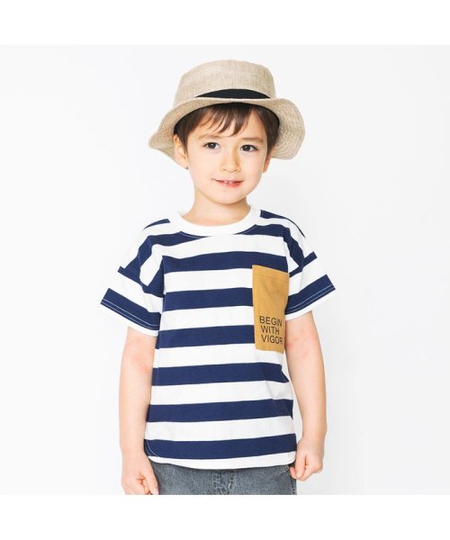 セール ボーダーポケットtシャツ ブランシェス Branshes Magaseek