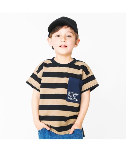 セール ボーダーポケットtシャツ ブランシェス Branshes Magaseek