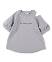 BRANSHES(ブランシェス)/肩あきデザイン半袖Ｔシャツ/ブルーグレー