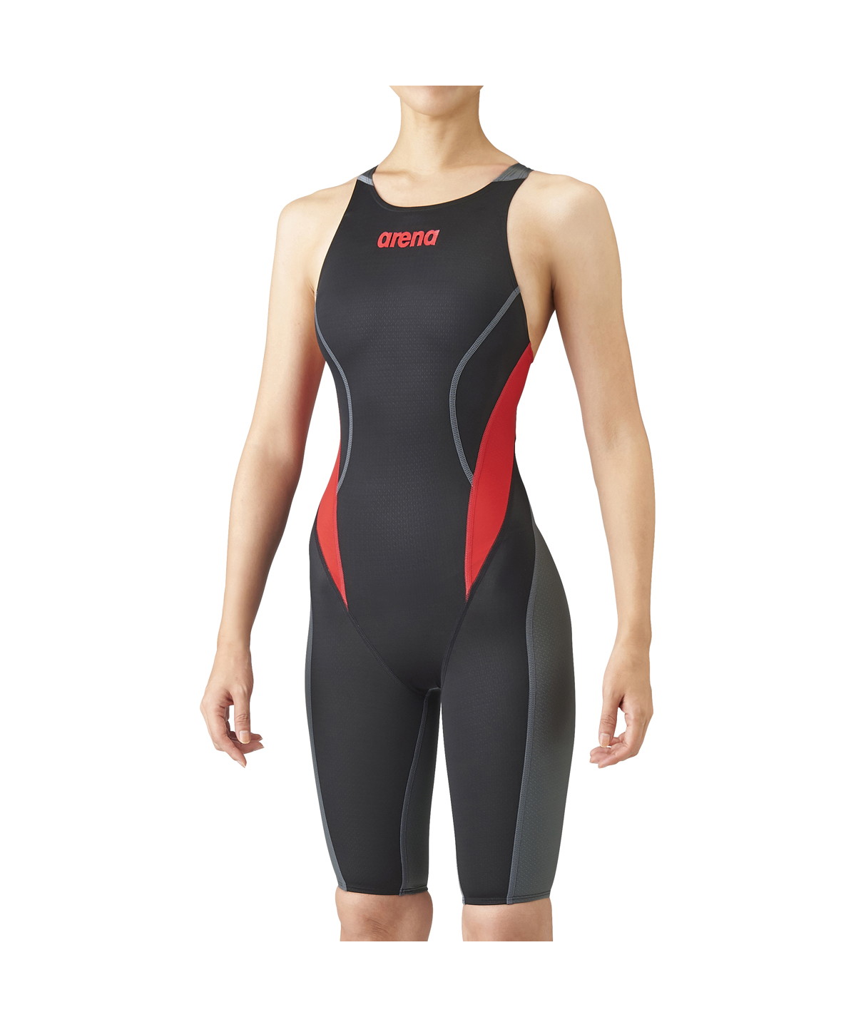 arena(ings) 【競泳水着】アクアアドバンスド ジュニアハーフスパッツオープンバック ブラック系2 R130 arena(ings) 【競泳水着】アクアアドバンスド ジュニアハーフスパッツオープンバック ブラック系2 R130