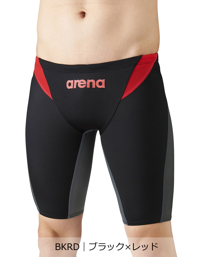 arena(ings) 【競泳水着】アクアアドバンスド ジュニアハーフスパッツ【返品不可商品】 ブラック系3 R130