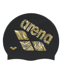 arena (アリーナ)/デジタランドデザイン シリコーンキャップ/ブラック×ゴールド