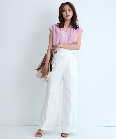 JUSGLITTY／【STORY6月号掲載】ハイウエストワイドパンツ／504006384