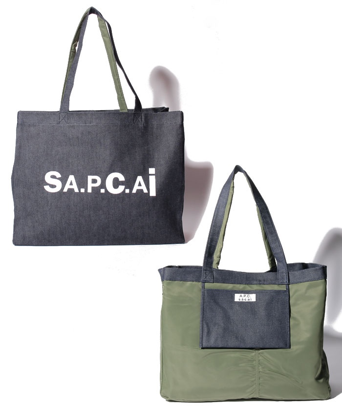 A.P.C. sacaiコラボトートバッグ 新品-