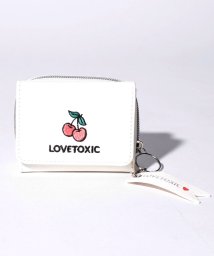 Lovetoxic(ラブトキシック)/モチーフ刺しゅう3つ折り財布/ホワイト