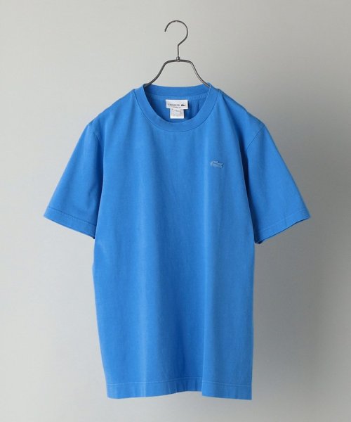 SHIPS MEN(シップス　メン)/LACOSTE: ボディーサイズ ピグメントTシャツ TH651EL/ロイヤルブルー